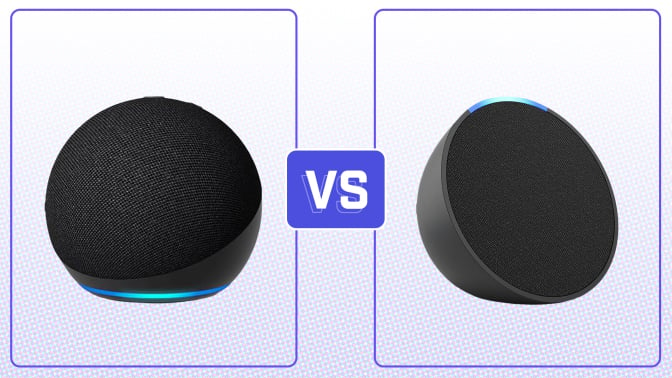 echo dot next to echo pop