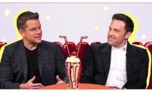 matt damon and ben affleck in an illustration of an ice cream parlor