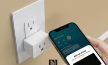 person using a smarthome app