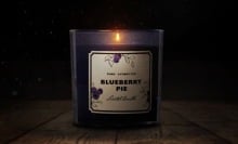 A blueberry pie-scented candle from 'Heretic's poster.