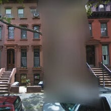 A home blurred on Google Street view 