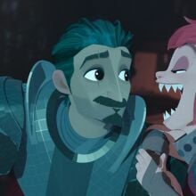 Nimona and Ballister buddy up in "Nimona."