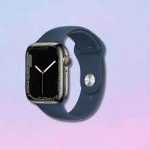 Apple Watch Series 7 on an abstract background 