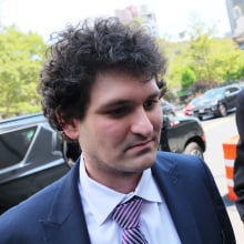 Former FTX CEO Sam Bankman-Fried arrives for a bail hearing at Manhattan Federal Court on August 11, 2023 in New York City. Federal prosecutors are asking U.S. District Court Judge Lewis Kaplan to revoke Bankman-Fried's bail and to be jailed until his October criminal trial. Bankman-Fried who has pleaded not guilty to multiple conspiracy and fraud charges was accused of witness tampering after the New York Times published a story featuring personal documents of Caroline Ellison, former Alameda Research CEO. Judge Kaplan will also hear arguments on the gag order placed on Bankman-Fried that was placed as part of his bail agreement for the alleged witness tampering.