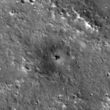 The Mars Reconnaissance Orbiter recently captured a view of the retired InSight lander.