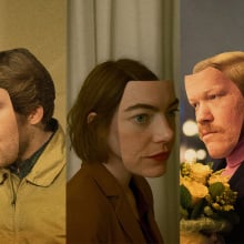 Joe Alwyn, Emma Stone, and Jesse Plemmons on the 'Kinds of Kindness' posters