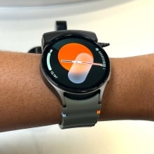 Samsung Galaxy Watch 7 on a woman's wrist