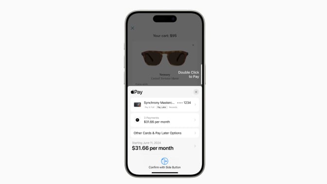 Apple Pay displayed on an iPhone