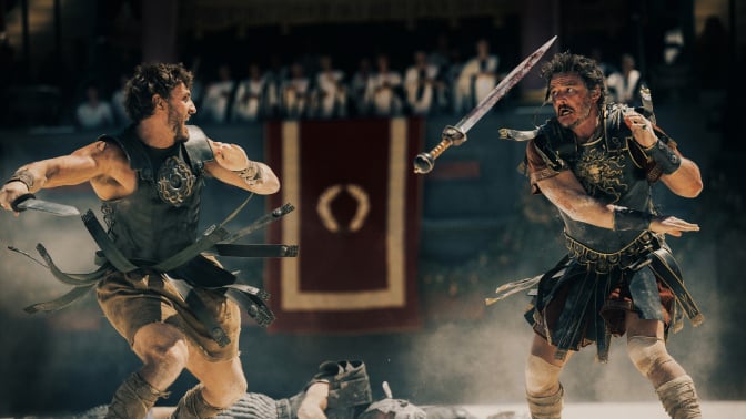 Paul Mescal and Pedro Pascal going head to head in 'Gladiator II.'