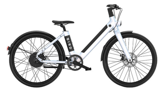 BirdBike electric bike in white