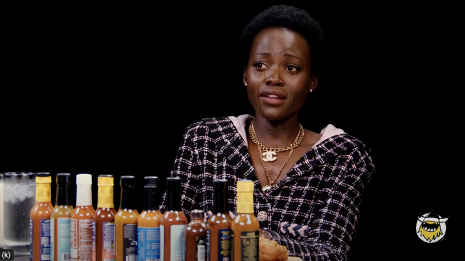 Lupita Nyong'o on Hot Ones.